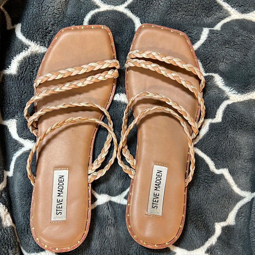 steve madden sandals, size 8.5, gently worn